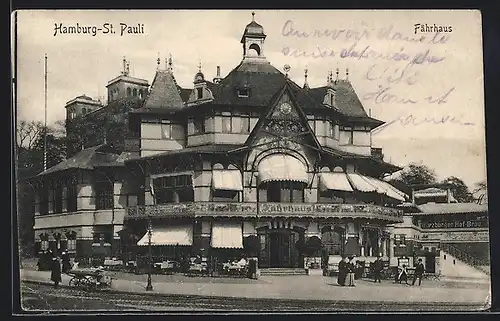 AK Hamburg-St. Pauli, Cafe am Fährhaus