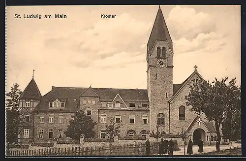 AK St. Ludwig am Main, Blick auf das Kloster