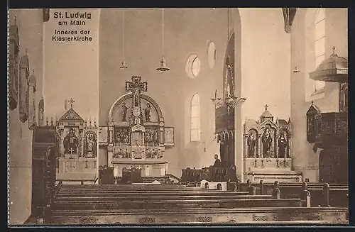 AK St. Ludwig am Main, Altar in der Klosterkirche