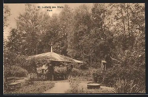 AK St. Ludwig am Main, Blick in den Park