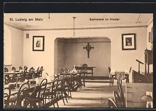 AK St. Ludwig, Speisesaal im Kloster