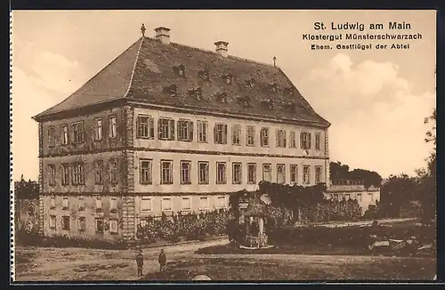 AK St. Ludwig am Main, Klostergut Münsterschwarzach, Ehem. Gastflügel der Abtei