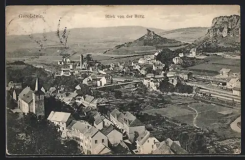 AK Gerolstein, Blick von der Burg