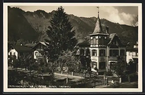 AK Oberammergau, Haus Peter Rendl, Petrus