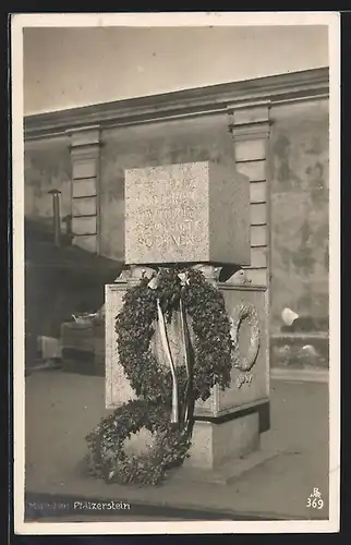 AK München, Am Pfälzerstein (Pfalzstein) auf dem Odeonsplatz