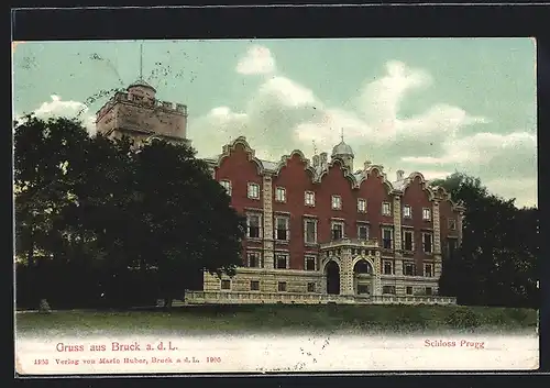 AK Bruck a. d. L., Blick auf Schloss Prugg