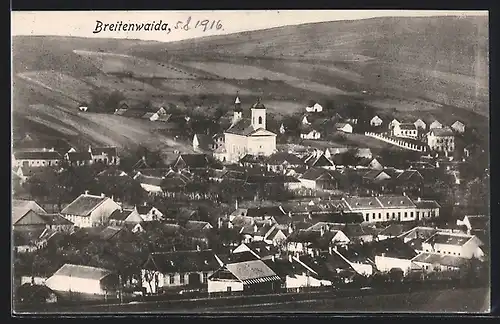 AK Breitenwaida, Teilansicht mit Kirche