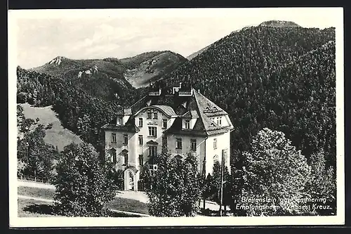 AK Breitenstein am Semmering, Erholungsheim Weisses Kreuz