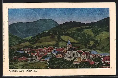 AK Türnitz, Teilansicht mit Kirche