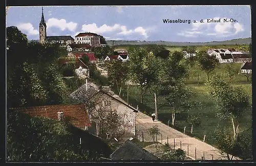 AK Wieselburg /Erlauf, Ortsansicht aus der Vogelschau