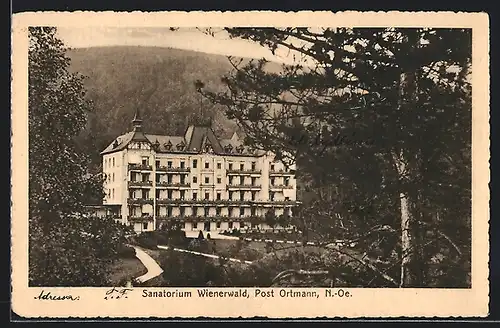 AK Pernitz, Ortmann, Sanatorium Wienerwald
