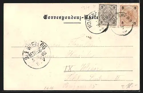 AK Hohenberg, Teilansicht mit Strassenpartie