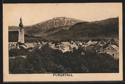 AK Purgstall, Teilansicht mit Kirche