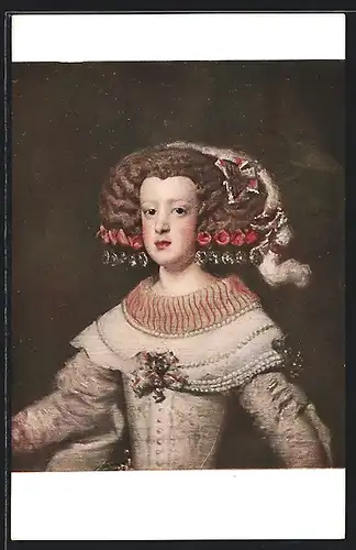 AK Portrait de l`infante Marie-Thérèse plus tard Reine de France
