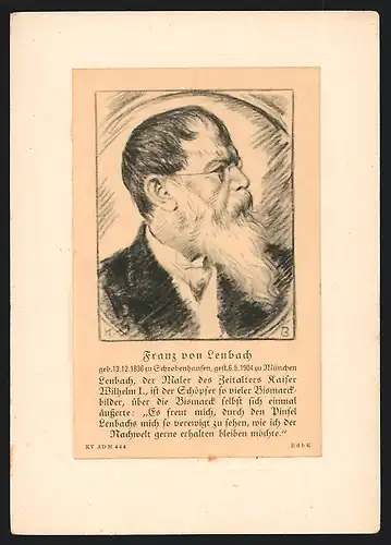 AK Franz von Lenbach