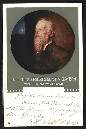 AK Prinzregent Luitpold v. Bayern, Portrait als älterer Mann