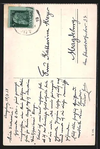 AK Portrait Prinzregent Luitpold in Uniform mit Orden