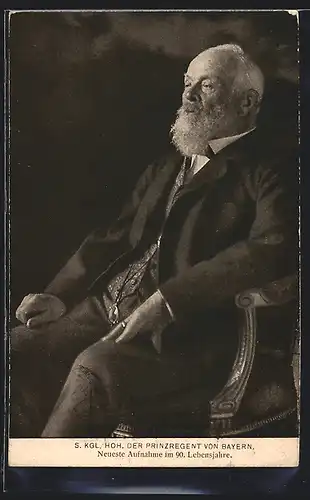 AK Prinzregent Luitpold im 90. Lebensjahre