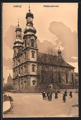 AK Mainz, Ortspartie an der Peterskirche