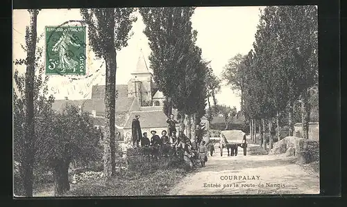 AK Courpalay, Entrée par le route de Nangis