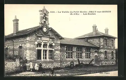 AK Orly-sur-Morin, La Vallée du petit Morin, Les Ècoles