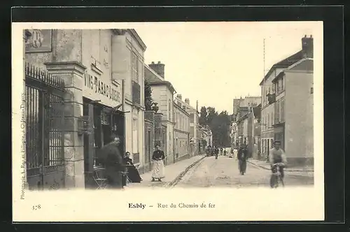 AK Esbly, Rue du Chemin de fer