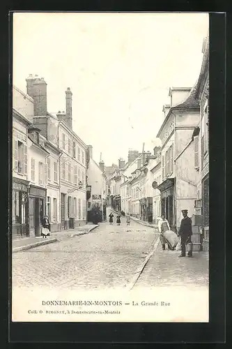 AK Donnemarie-en-Montois, La Grande Rue