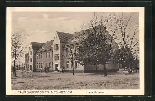 AK Alten-Grabow, Truppenübungsplatz, Neue Kaserne I.
