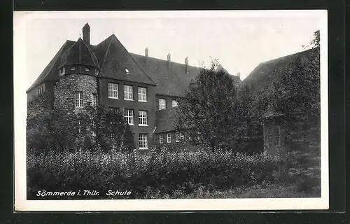 AK Sömmerda i. Thür., Blick zur Schule