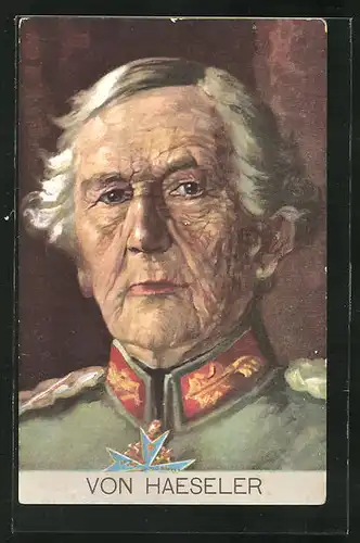 Künstler-AK Heerführer von Haeseler in Uniform