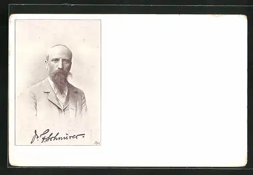 AK Porträt vom Schriftsteller Franz Schnürer