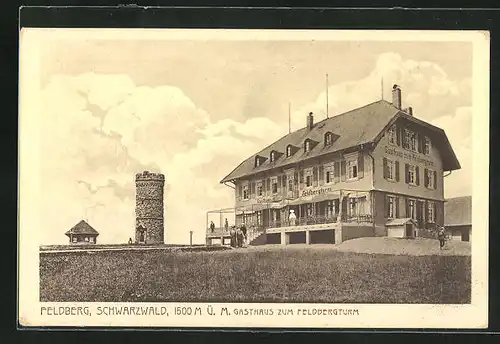 AK Feldberg Schwarzwald, Gasthaus zum Feldbergturm