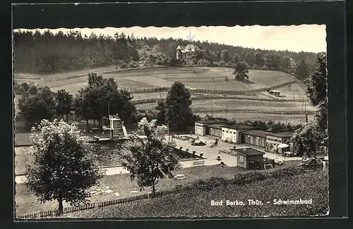 AK Bad Berka / Thür., Blick auf das Schwimmbad