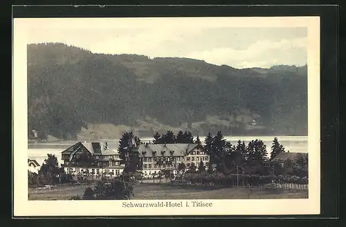 AK Titisee, Blick auf das Schwarzwald-Hotel