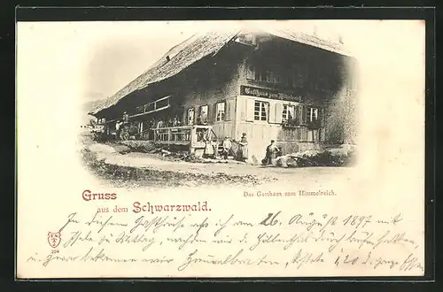 AK Kirchzarten, Blick auf das Gasthaus zum Himmelreich