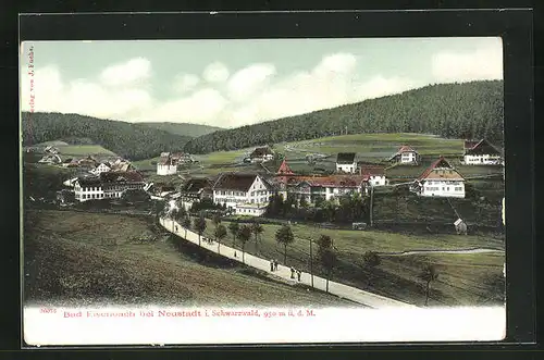 AK Bad Eisenbach / Schwarzwald, Panoramablick auf den Ort