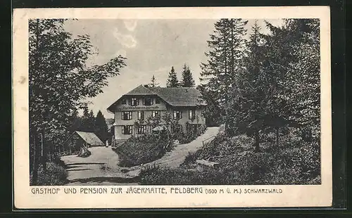 AK Feldberg / Schwarzwald, Gasthof-Pension zur Jägermatte