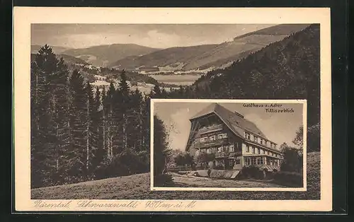 AK Bärental / Schwarzwald, Gasthaus zum Adler, Landschaftsbild