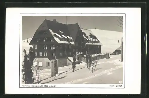 AK Feldberg / Schwarzwald, Blick zum Hotel Feldbergerhof