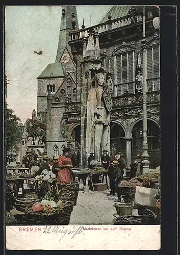 AK Bremen, Marktleben vor dem Roland