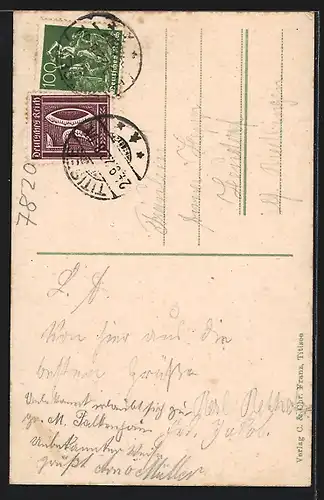 AK Titisee /Schwarzwald, Panorama von einer Anhöhe aus