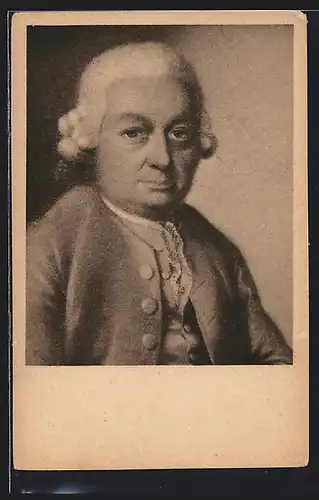 Künstler-AK Komponist Phil. Emanuel Bach, Pastellgemälde