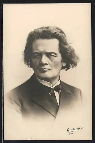 AK Anton Rubinstein, Portrait des Künstlers