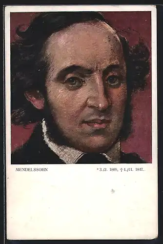 AK Mendelssohn, Portrait des Künstlers