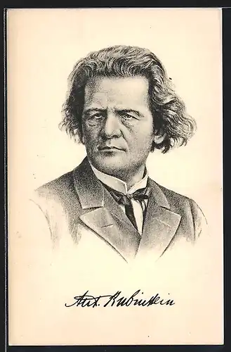 AK Portrait von Anton Rubinstein