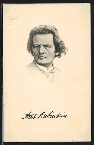 Künstler-AK Anton Rubinstein, Portrait des russischen Komponisten