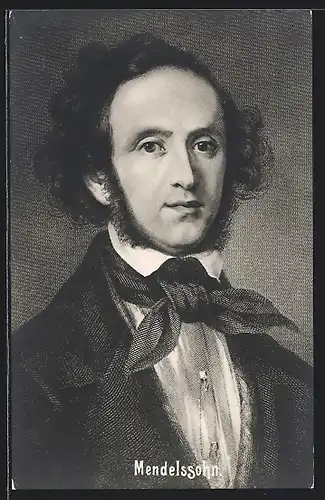 AK Portrait von Mendelssohn, Komponist