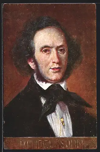 AK Mendelssohn, Portrait, Gemälde