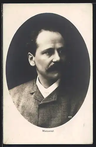 AK Massenet, Portrait des Musikers