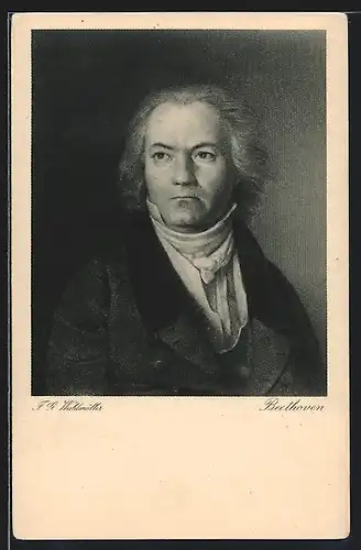 AK Beethoven, Portrait, Wiechmann-Bildkarte